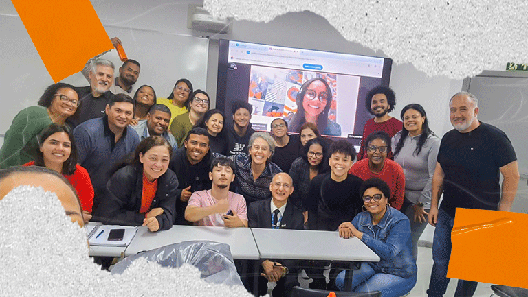 Leia mais sobre o artigo Caroline Flores representa o Estúdio Comunique em aula no Senac Porto Alegre